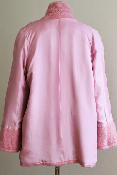 80s Irish Pink Mohair Coat