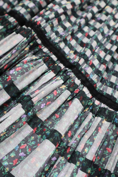 80s Floral Dirndl Dress