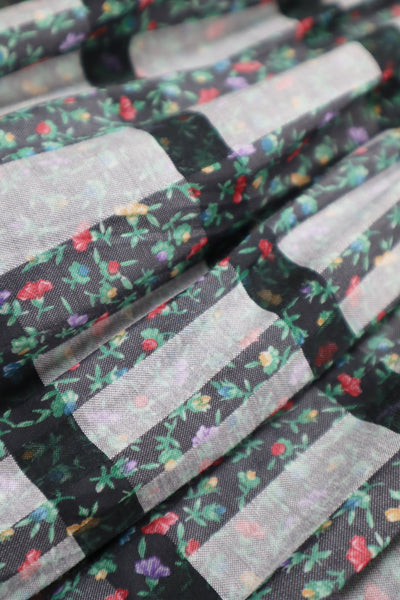 80s Floral Dirndl Dress