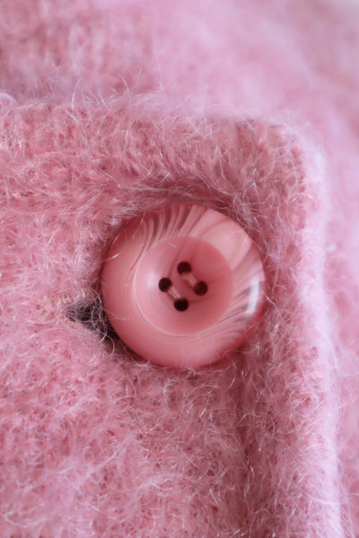 80s Irish Pink Mohair Coat
