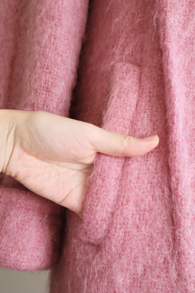 80s Irish Pink Mohair Coat