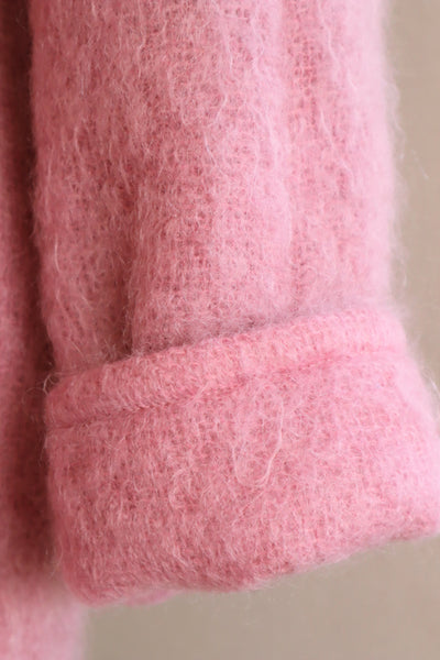 80s Irish Pink Mohair Coat