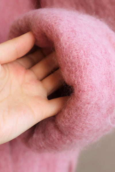 80s Irish Pink Mohair Coat