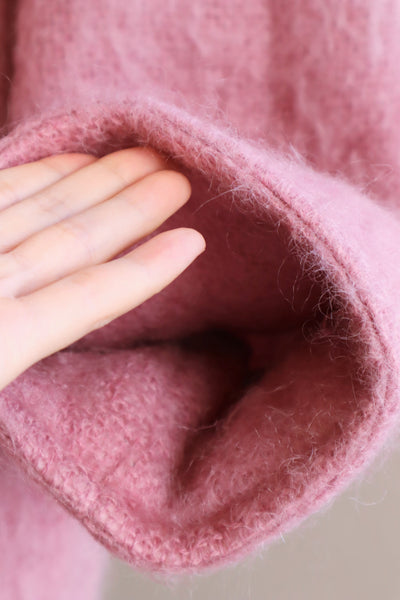 80s Irish Pink Mohair Coat