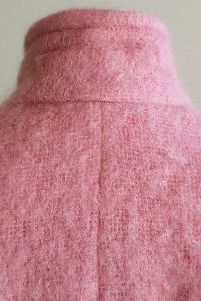 80s Irish Pink Mohair Coat