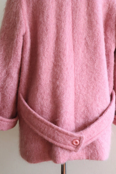 80s Irish Pink Mohair Coat
