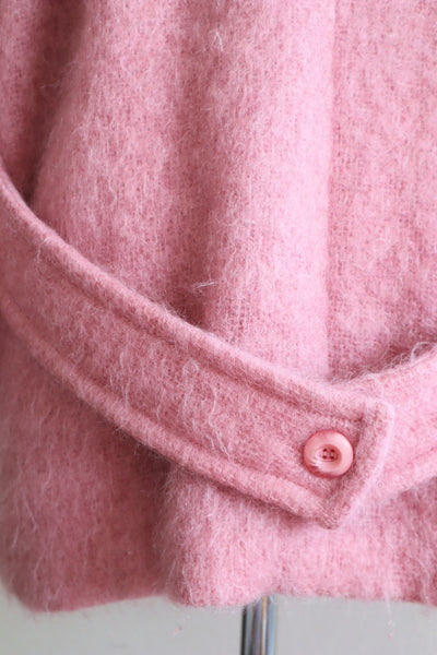 80s Irish Pink Mohair Coat
