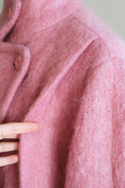 80s Irish Pink Mohair Coat