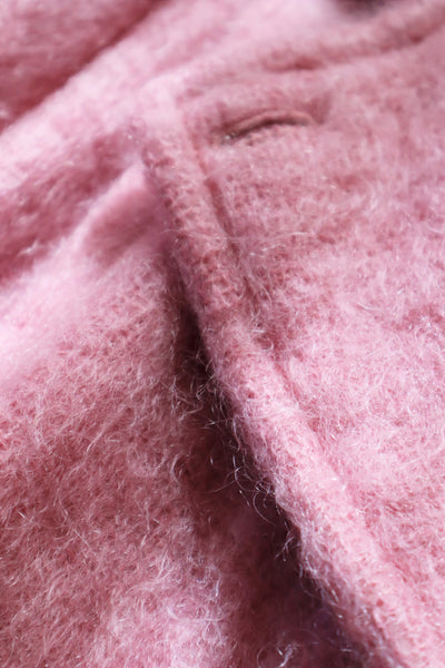 80s Irish Pink Mohair Coat