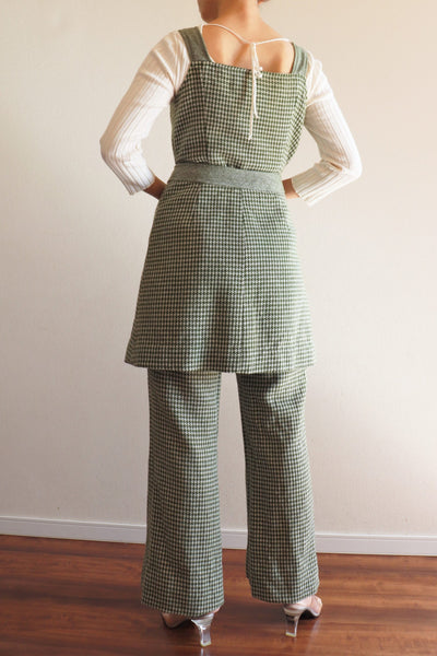 70s Olive Green 3 Piece Wool Matching Set