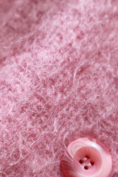 80s Irish Pink Mohair Coat
