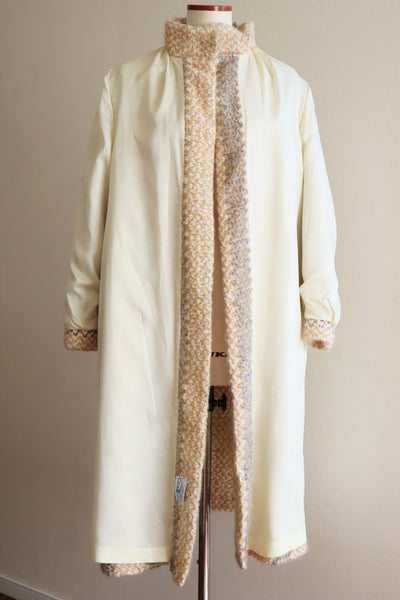 70s Mohair Wool Swing Long Coat