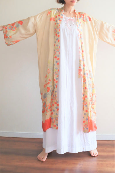 1920s Rare Pongee Silk Robe