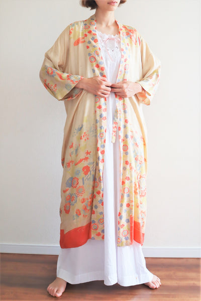 1920s Rare Pongee Silk Robe