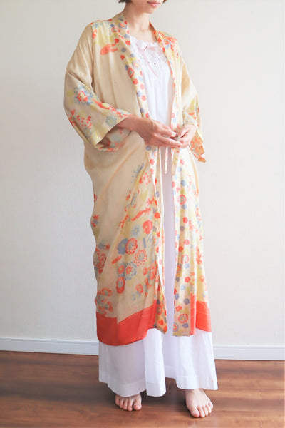 1920s Rare Pongee Silk Robe