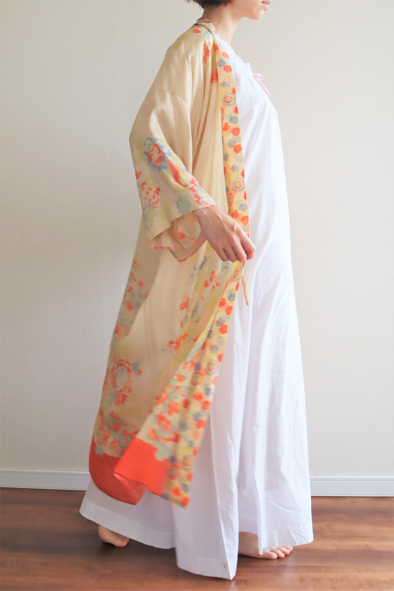 1920s Rare Pongee Silk Robe