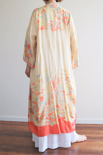 1920s Rare Pongee Silk Robe