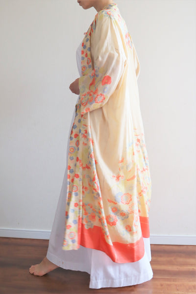 1920s Rare Pongee Silk Robe