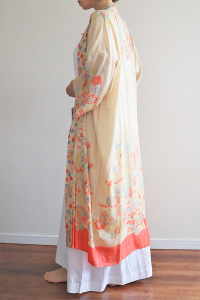 1920s Rare Pongee Silk Robe