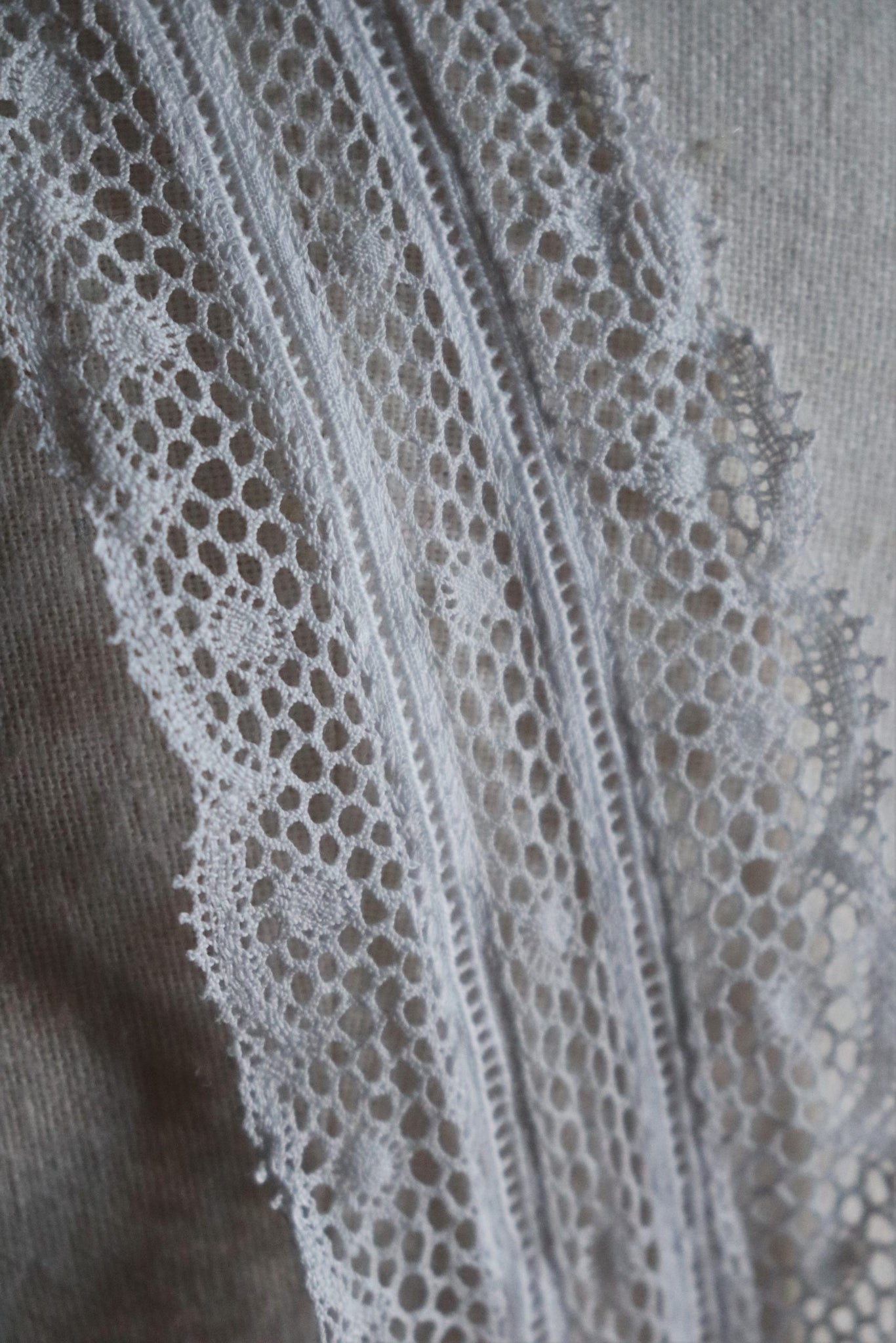 1910s Cut Work Lace Cotton Camisole Dress