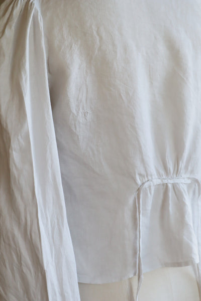 Edwardian White Linen Blouse