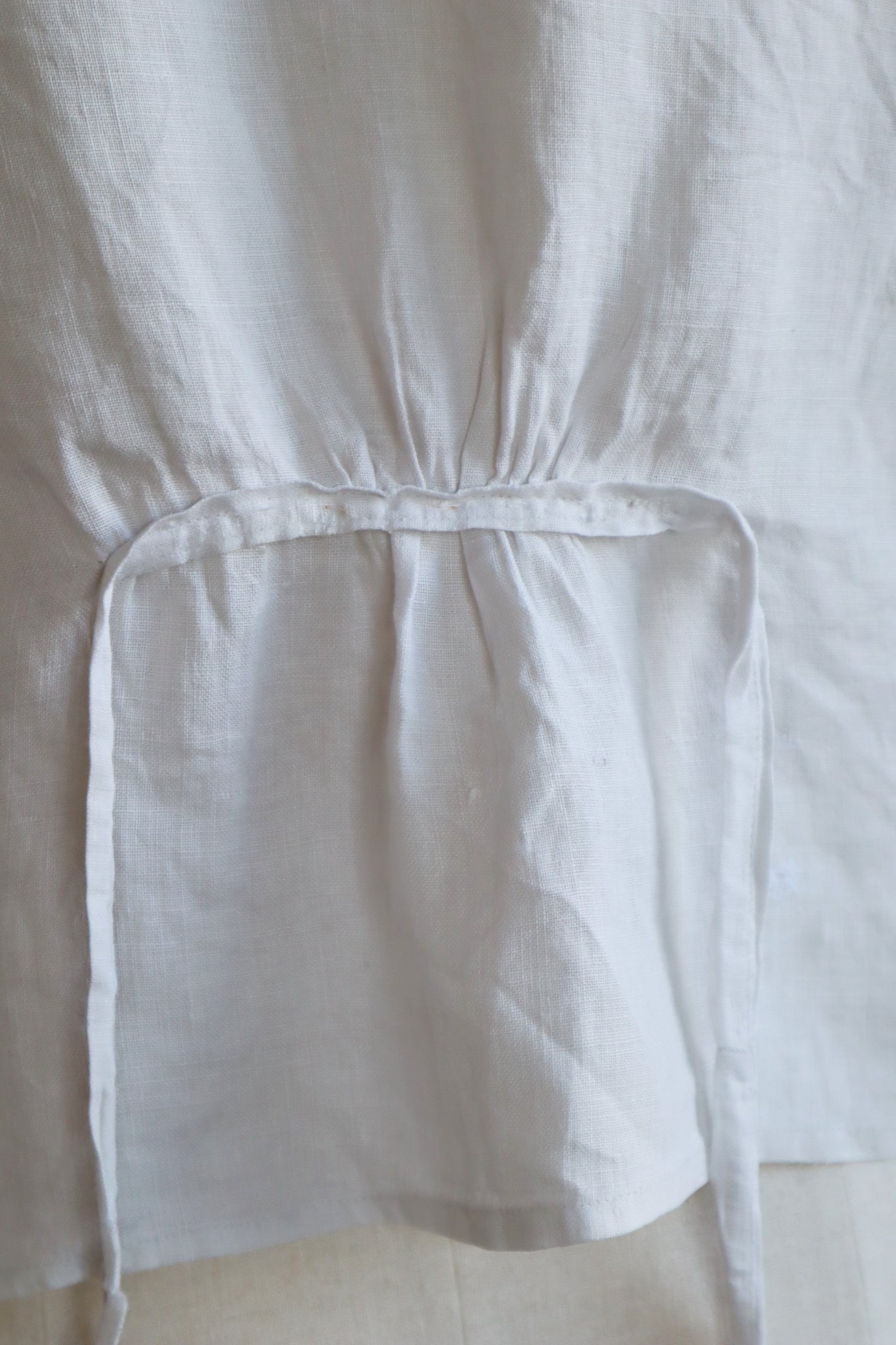 Edwardian White Linen Blouse