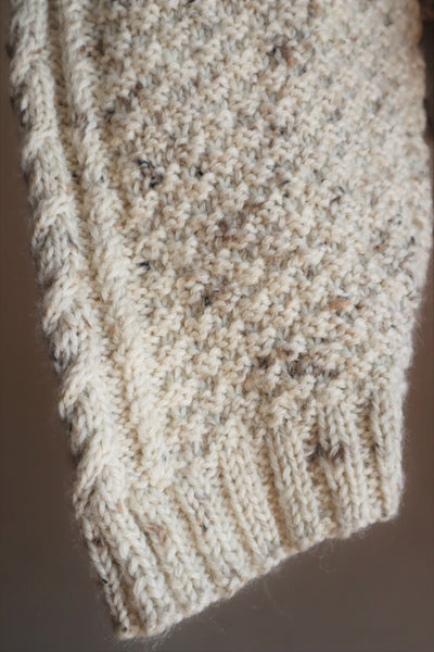 80s Hand Knit Aran Wool Cardigan