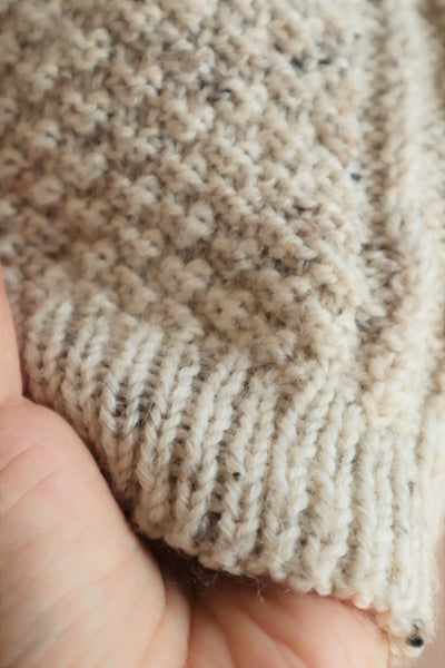 80s Hand Knit Aran Wool Cardigan