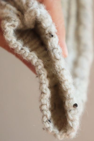 80s Hand Knit Aran Wool Cardigan