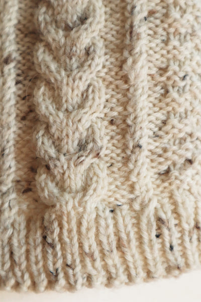 80s Hand Knit Aran Wool Cardigan