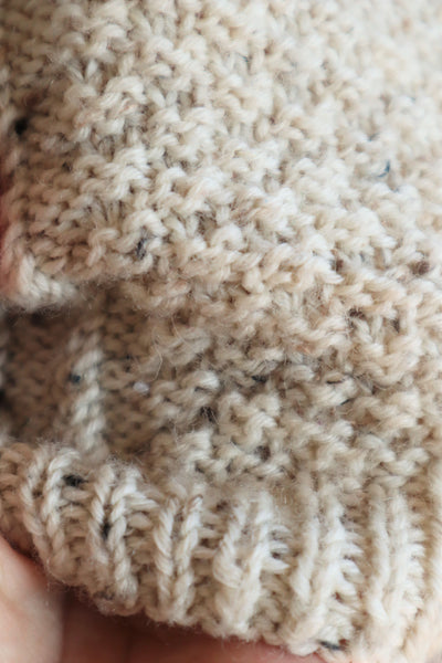 80s Hand Knit Aran Wool Cardigan