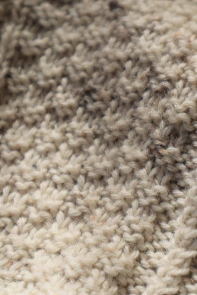 80s Hand Knit Aran Wool Cardigan