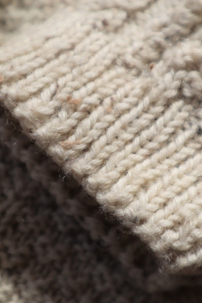 80s Hand Knit Aran Wool Cardigan