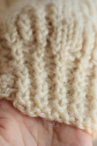70s Hand Knit Aran Wool Sweater