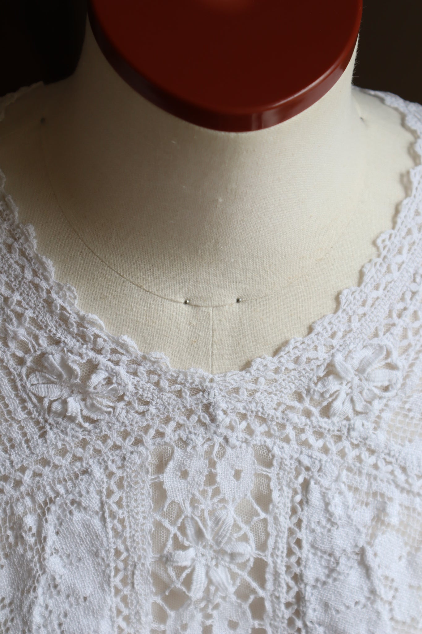 1900s Bobbin Lace Braided Blouse