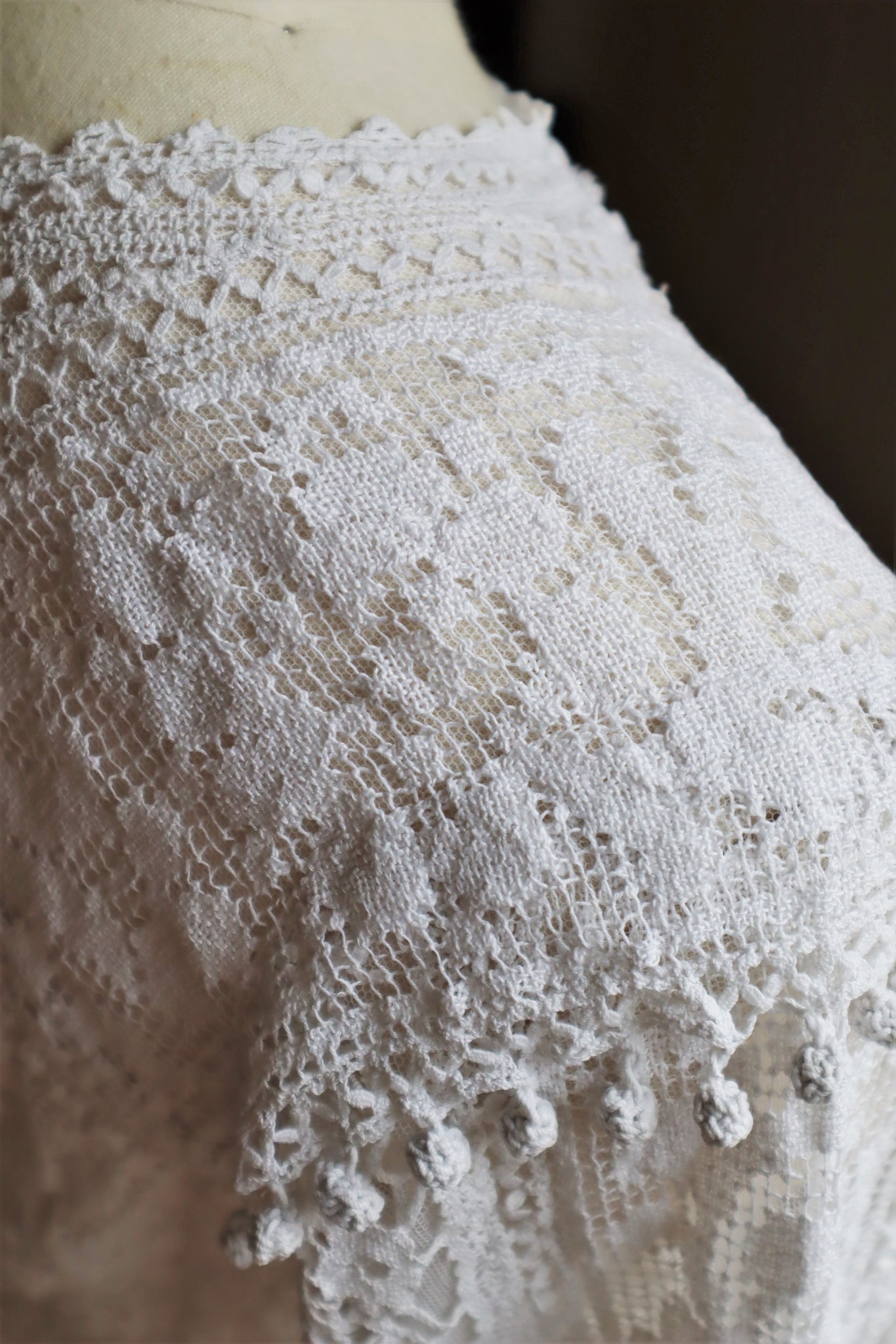 1900s Bobbin Lace Braided Blouse