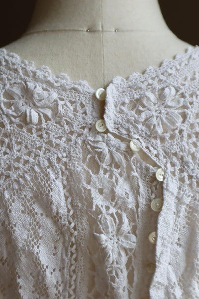 1900s Bobbin Lace Braided Blouse