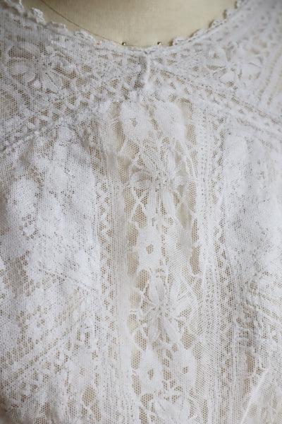 1900s Bobbin Lace Braided Blouse