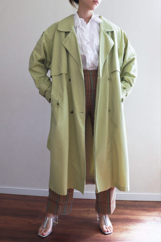 Vintage Trench Coat Light Green