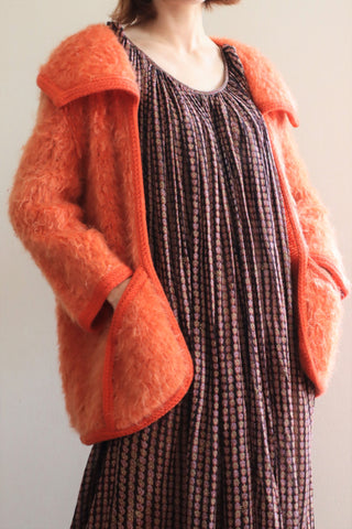 60s Orange Mohair Jacket