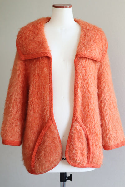 60s Orange Mohair Jacket