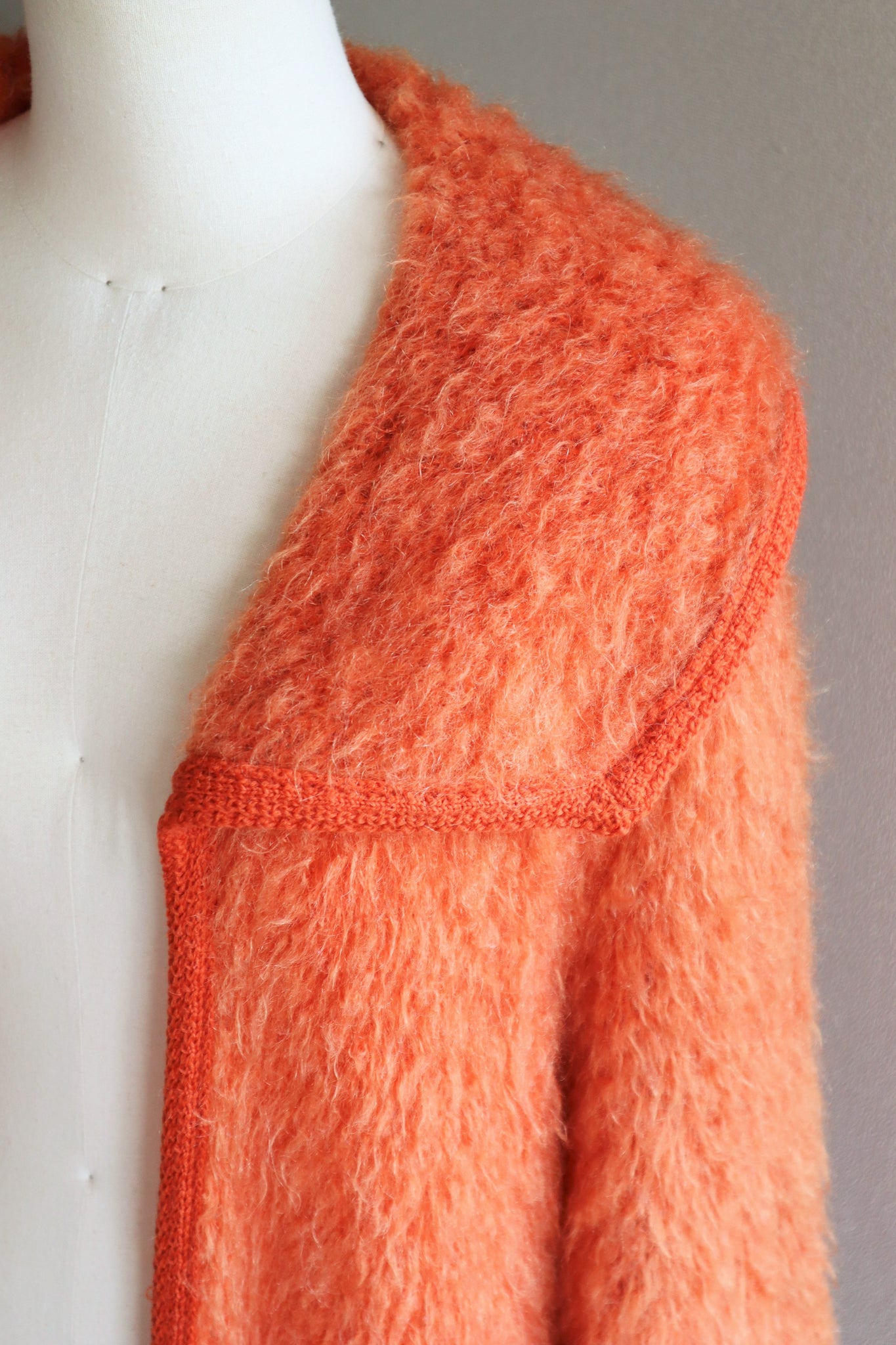 60s Orange Mohair Jacket