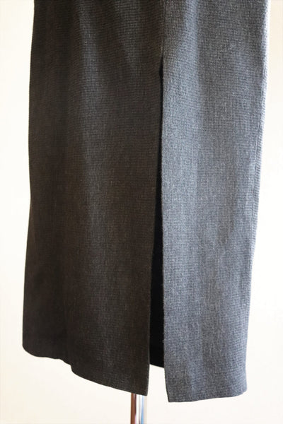 80s Dark Gray Jumper Skirt Dress