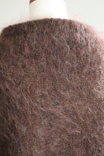 80s Brown Mohair Cardigan