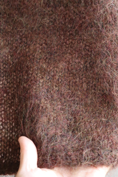 80s Brown Mohair Cardigan