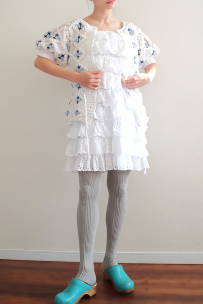 60s Frilly Lace Mini Dress