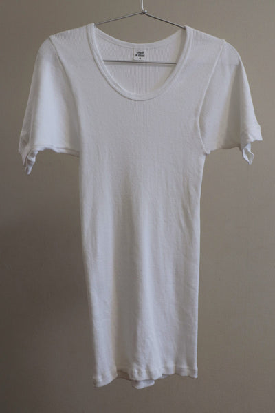 1970s New Old Stock Cotton T-Shirt White