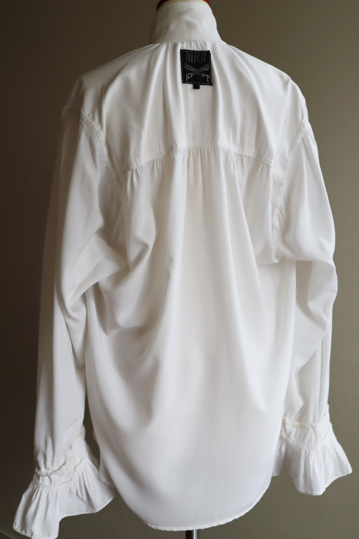 White Western Design Big Shirt