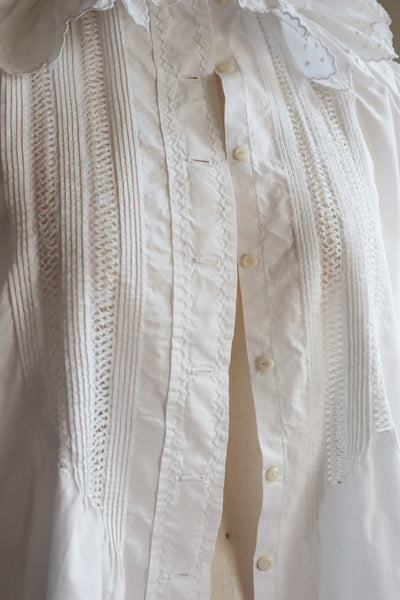 1900s Drone Work Lace Blouse