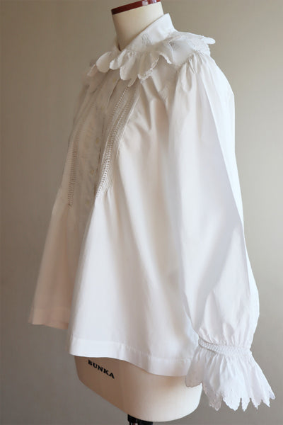 1900s Drone Work Lace Blouse